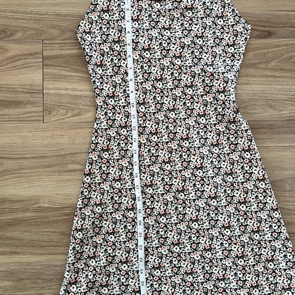 Abercrombie & Fitch Black and Pink Cowl Neck Satin Mini Slip Dress - Picture 5 of 7